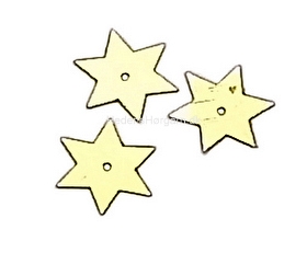 Flad guld stjerne